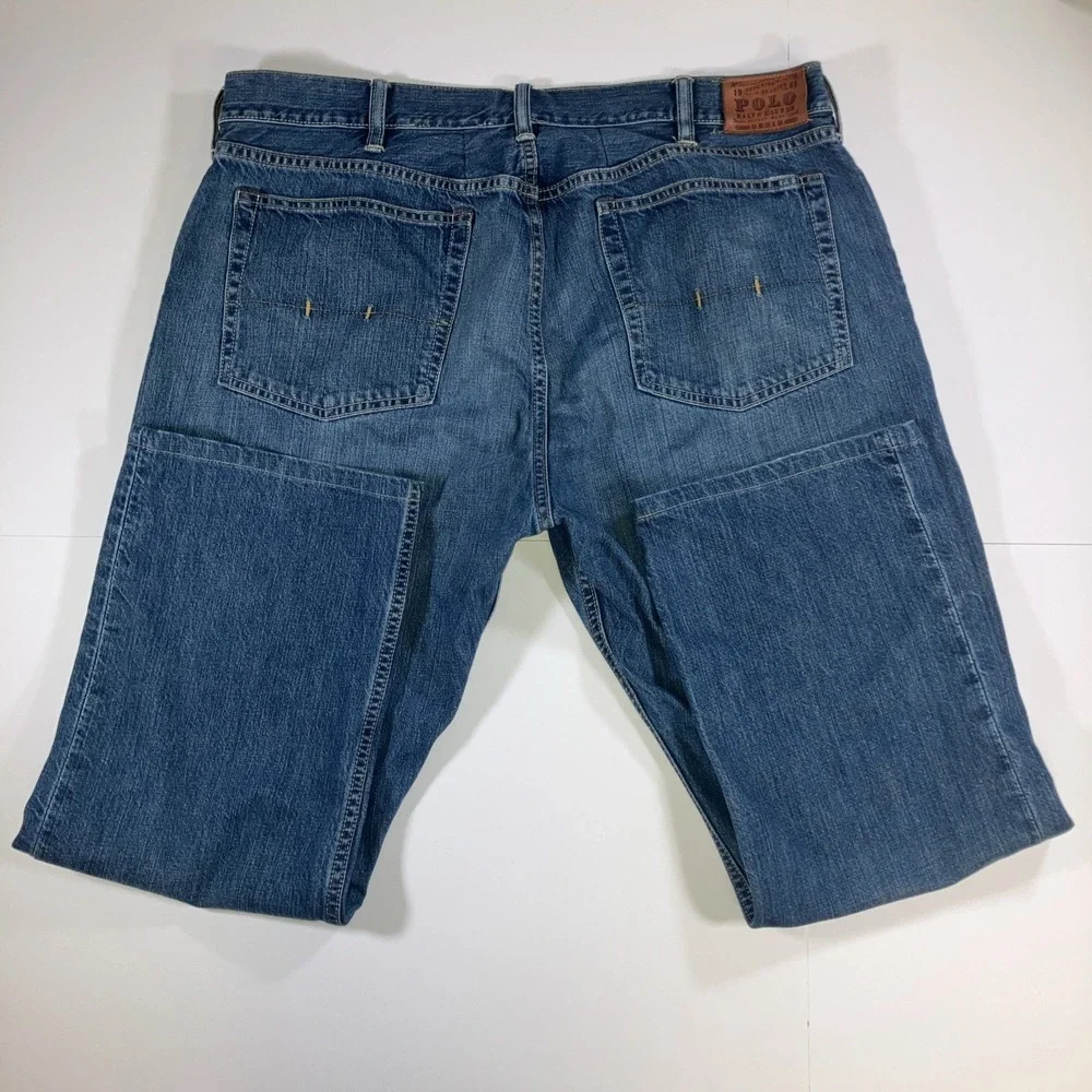 Vintage Polo Ralph Lauren Denim Jeans Mens 42x30 Medium Wash Y2K